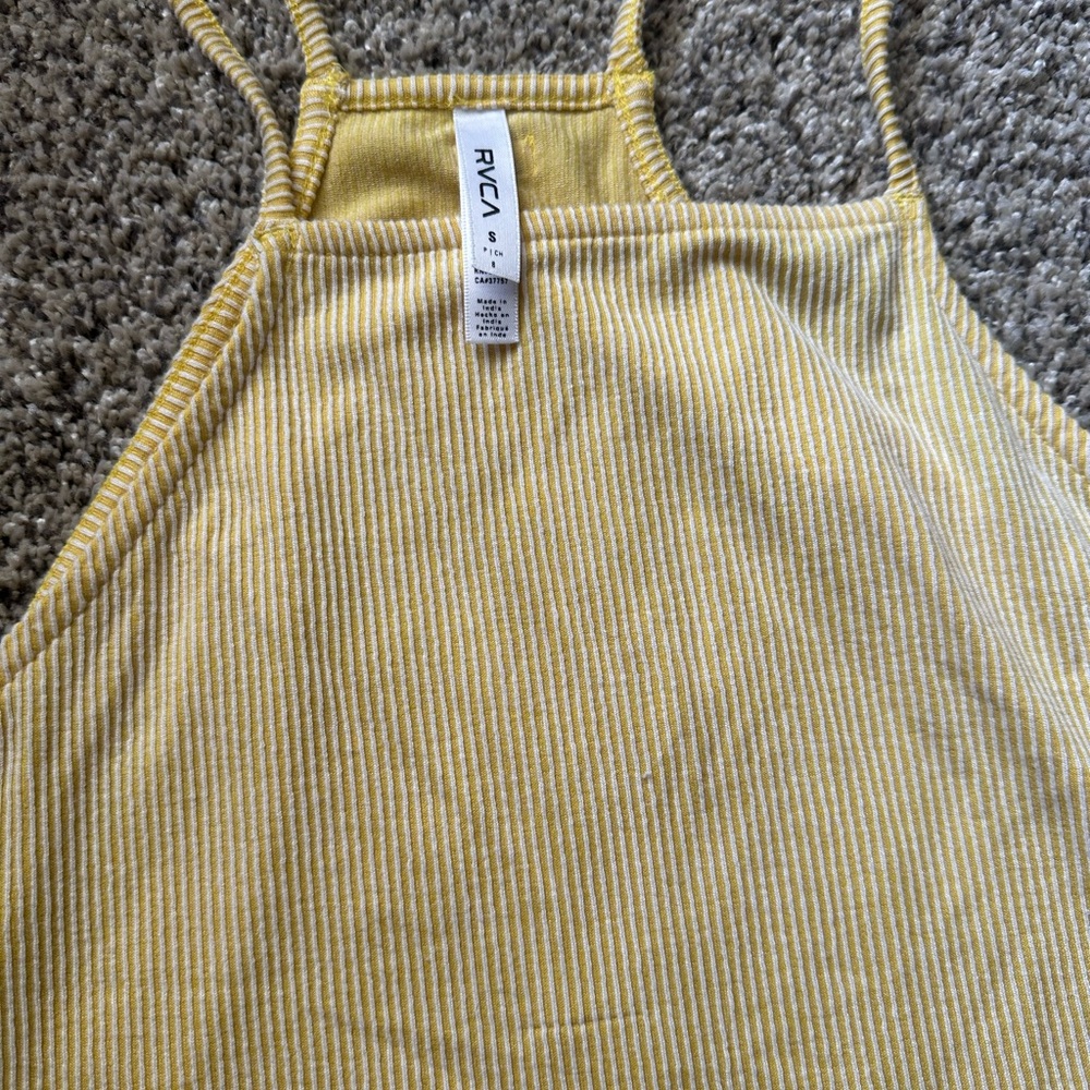 Yellow Ribbed Tank Top - Picture 5 of 5